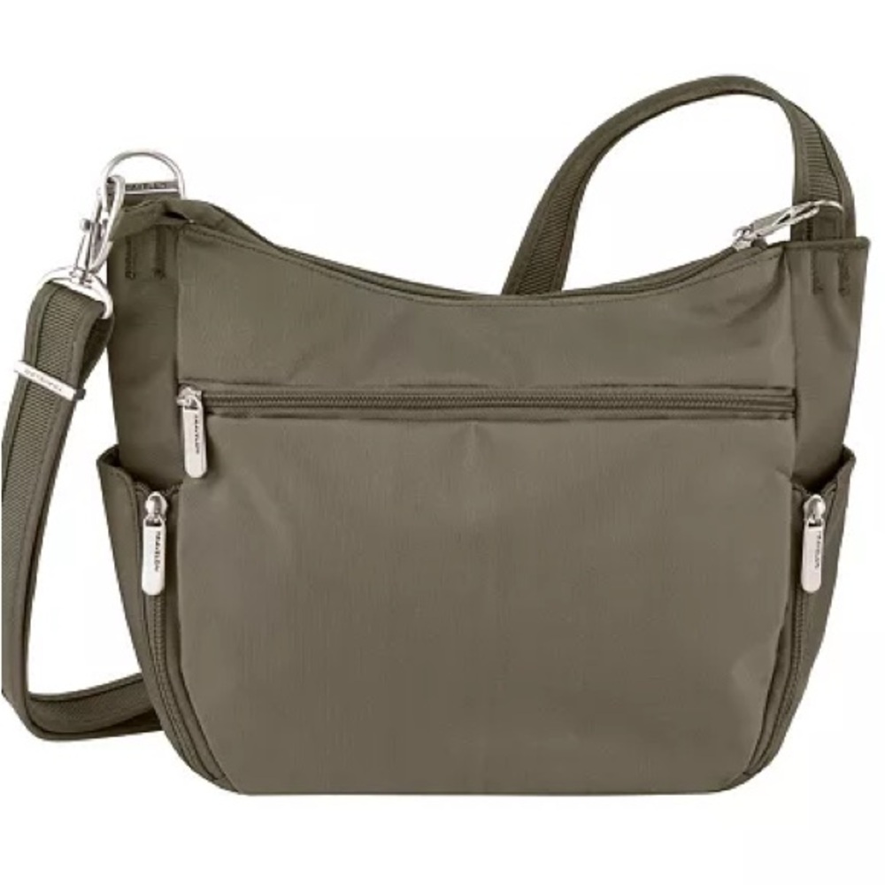 Travelon Anti-theft Classic Crossbody Bucket Bag Nutmeg  Crossbody‎, travel bag - Picture 4 of 15
